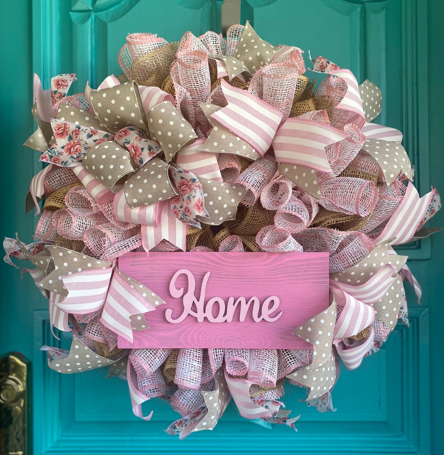 Pretty in Pink Home Wreath