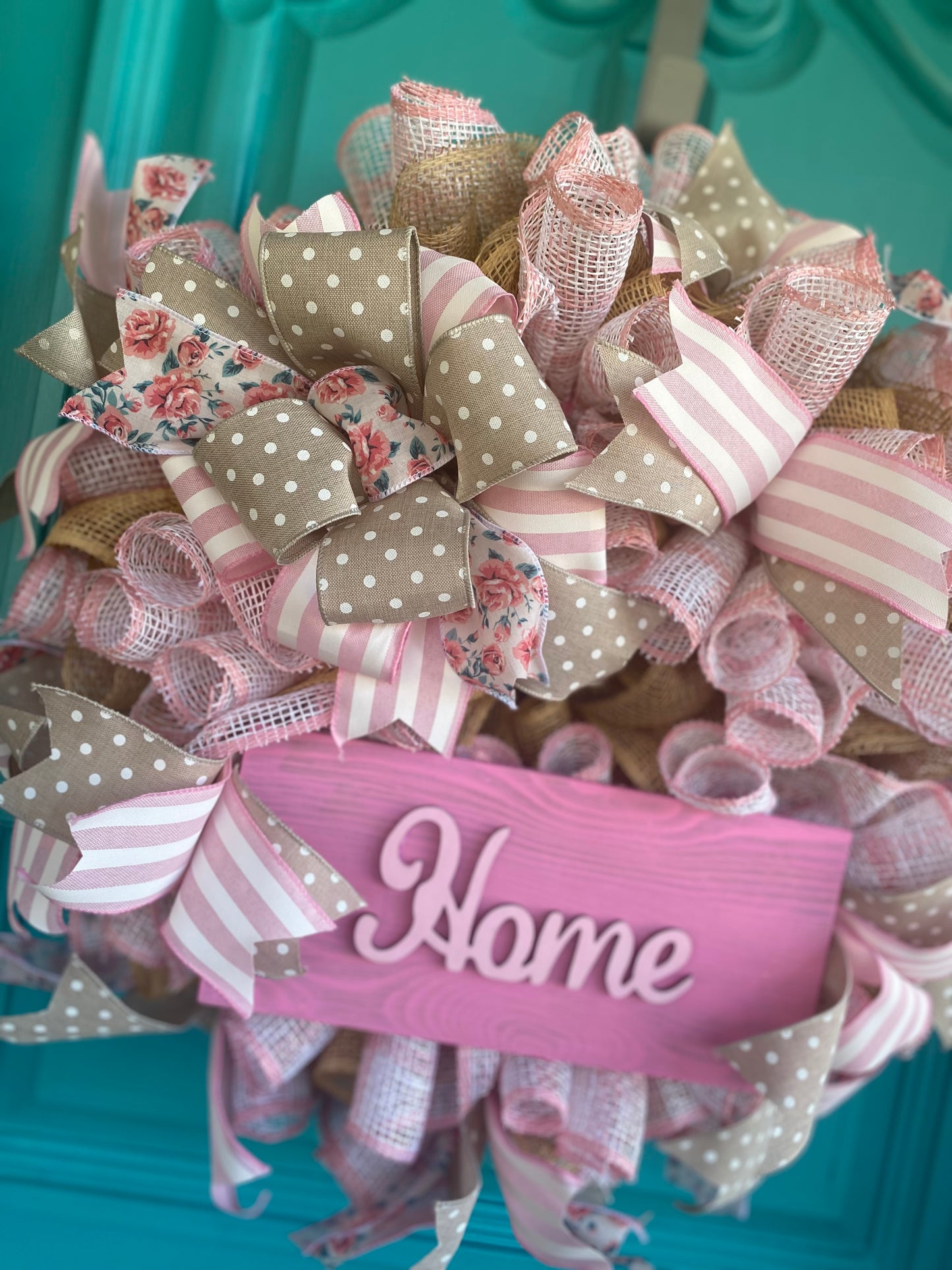 Pretty in Pink Home Wreath