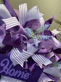 Purple Lilac Home Wreath